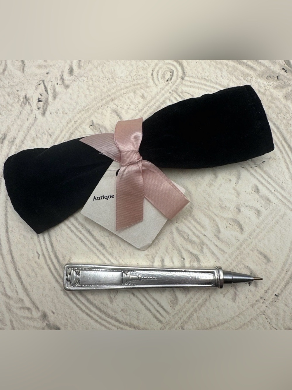 Silver Plated Ink Pen Wallace Buckingham Knife Handle Antique 1924 Art Deco